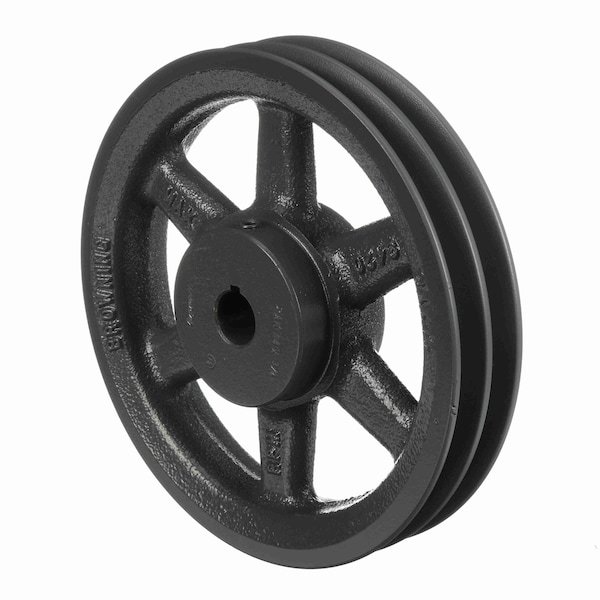 2 Groove Cast Iron Fhp - Finished Bore Sheave, 2AK74X3/4